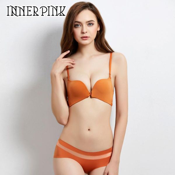 bras sets 2021 women seamless wire front buckle push up bra set female comfortable brassiere and pantie underwear lingerie, Red;black
bras sets 2021 women seamless wire front buckle push up bra set female comfortable brassiere and pantie underwear lingerie, Red;black
