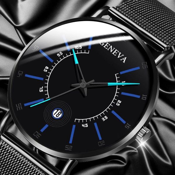 wristwatches luxury men's fashion business calendar watches blue stainless steel mesh belt analog quartz watch arrival relogio masculin, Slivery;brown
wristwatches luxury men's fashion business calendar watches blue stainless steel mesh belt analog quartz watch arrival relogio masculin, Slivery;brown