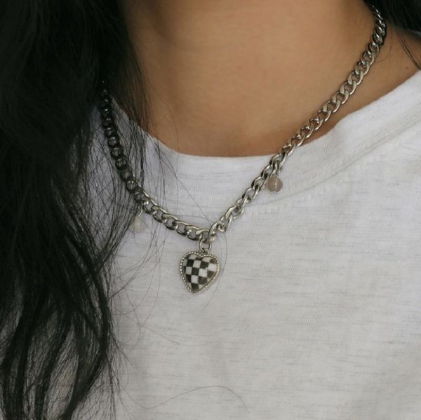 korean fashion design crystal checkered love necklace temperament personality collarbone chain ins wind net red trend necklace, Silver
korean fashion design crystal checkered love necklace temperament personality collarbone chain ins wind net red trend necklace, Silver