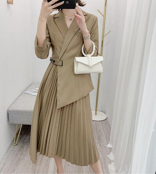 suit dress ea rly autu mn european goods early autumn women's clothing net red fashion trend skirt temperament spring europe and americ, Black;gray
suit dress ea rly autu mn european goods early autumn women's clothing net red fashion trend skirt temperament spring europe and americ, Black;gray