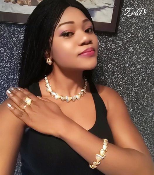 earrings & necklace grace 2021 fashion statement bridal jewelry set wholesale noble gold nigerian wedding woman accessories, Silver
earrings & necklace grace 2021 fashion statement bridal jewelry set wholesale noble gold nigerian wedding woman accessories, Silver