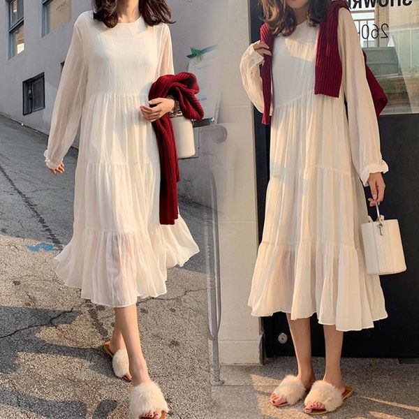 maternity dresses 9923# dress spring autumn long sleeves easy matching loose plain color stylish pregnant women mom, White
maternity dresses 9923# dress spring autumn long sleeves easy matching loose plain color stylish pregnant women mom, White