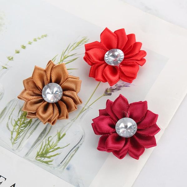 decorative flowers & wreaths 10pcs/lot multi colors handmade small fabric satin with rhinestone appliques sewing wedding garment accessories
decorative flowers & wreaths 10pcs/lot multi colors handmade small fabric satin with rhinestone appliques sewing wedding garment accessories