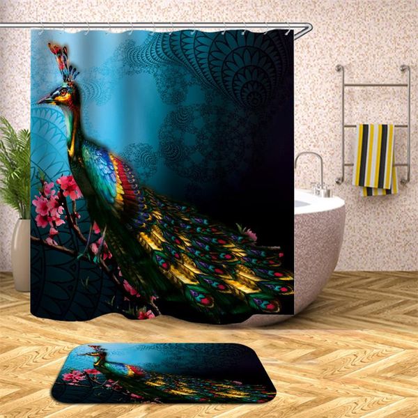 cartoon cute animal peacock print bathroom shower curtain water bath decoration polyester fabric curtains
cartoon cute animal peacock print bathroom shower curtain water bath decoration polyester fabric curtains
