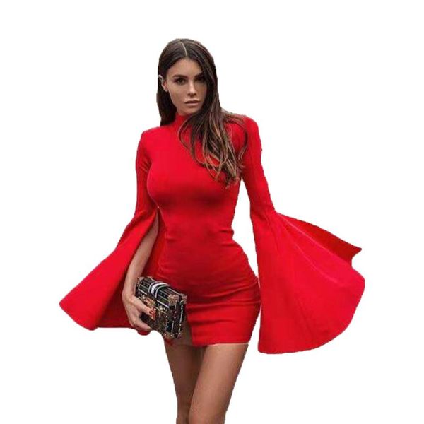 casual dresses 2021 fashion solid turtleneck flare sleeve package hips mini for women party donsignet, Black;gray
casual dresses 2021 fashion solid turtleneck flare sleeve package hips mini for women party donsignet, Black;gray