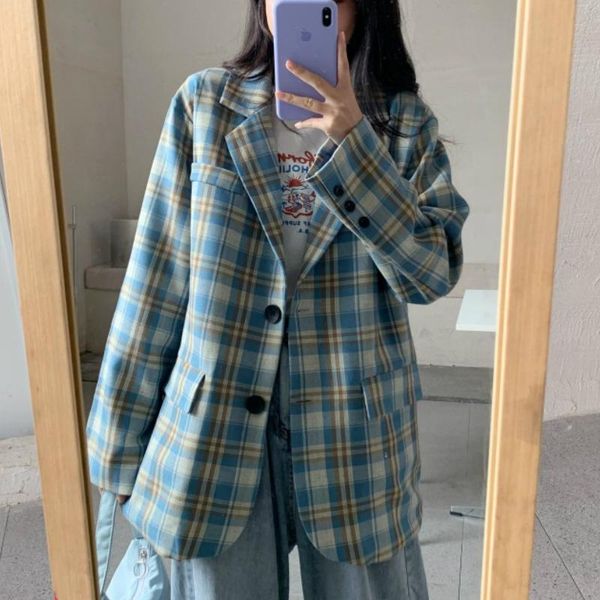 vintage plaid printed blazer women single breasted office lady long sleeve loose suit coat jacket blazers female women's suits &, White;black
vintage plaid printed blazer women single breasted office lady long sleeve loose suit coat jacket blazers female women's suits &, White;black