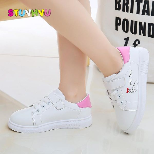 sneakers fashion brand children leather white girls shoes spring and autumn school running breathable kids sport, Black;red
sneakers fashion brand children leather white girls shoes spring and autumn school running breathable kids sport, Black;red