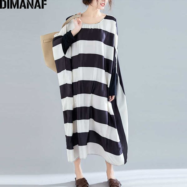 women dress plus size autumn vestidos striped spliced black female lady long sleeve basic batwing big 210531, Black;gray
women dress plus size autumn vestidos striped spliced black female lady long sleeve basic batwing big 210531, Black;gray