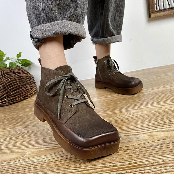 boots yourseason female square toe platform genuine leather 2021 retro width lace up handmade special ankle women shoes, Black
boots yourseason female square toe platform genuine leather 2021 retro width lace up handmade special ankle women shoes, Black