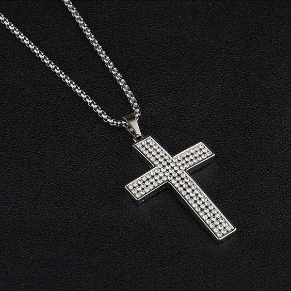 pendant necklaces rhinestone cross pendants silver-plate stainless steel chain necklace male choker fashion jewelry gifts for men girls
pendant necklaces rhinestone cross pendants silver-plate stainless steel chain necklace male choker fashion jewelry gifts for men girls