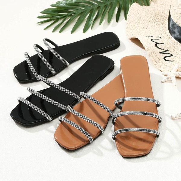 fashion temperament sequins charm open-toe flat slippers set foot vacation beach sandals casual flip flops women shoes#3, Black
fashion temperament sequins charm open-toe flat slippers set foot vacation beach sandals casual flip flops women shoes#3, Black