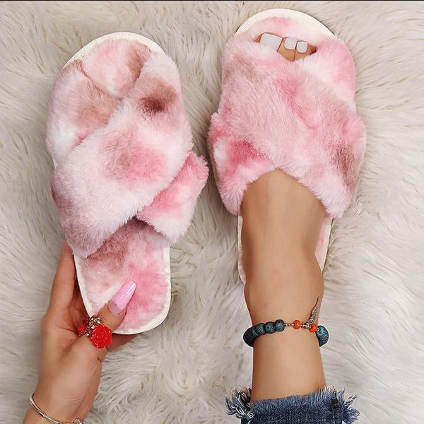 slippers fur women slides shoes indoor outdoor wear cross flat warm female color matching cotton furry woman, Black
slippers fur women slides shoes indoor outdoor wear cross flat warm female color matching cotton furry woman, Black