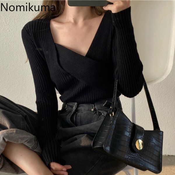 nomikuma cross design knitted sweater women solid color long sleeve vintage pullover jumpers autumn korean sueter mujer 3d361 210514, White;black
nomikuma cross design knitted sweater women solid color long sleeve vintage pullover jumpers autumn korean sueter mujer 3d361 210514, White;black