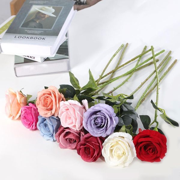 10pcs/lot simulation velvet rose flower bouquet home farm house decor wedding decoration artificial flowers garland decorative & wreaths
10pcs/lot simulation velvet rose flower bouquet home farm house decor wedding decoration artificial flowers garland decorative & wreaths