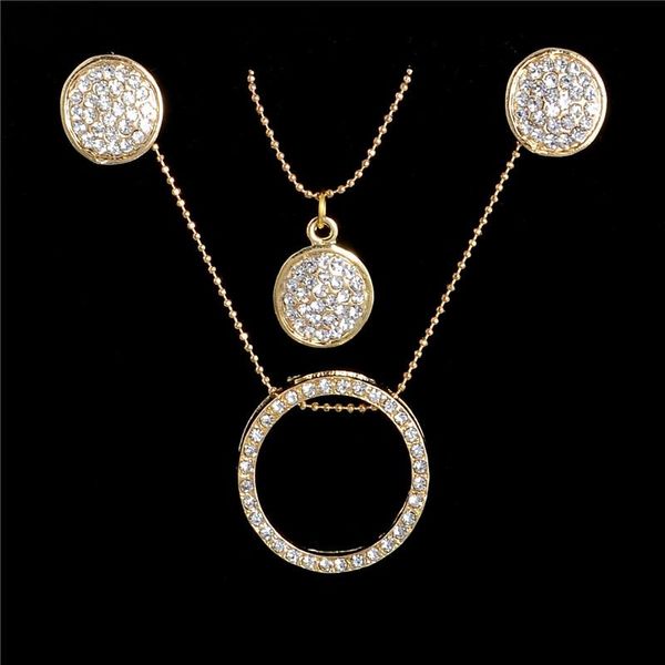 earrings & necklace gold filled austrian crystal rhinestone classic hollow pendant jewelry sets wedding bridal, Silver
earrings & necklace gold filled austrian crystal rhinestone classic hollow pendant jewelry sets wedding bridal, Silver