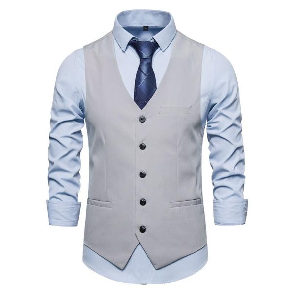 men's vests 2021 business casual vest single-breasted gentleman s-6xl, Black;white 
men's vests 2021 business casual vest single-breasted gentleman s-6xl, Black;white