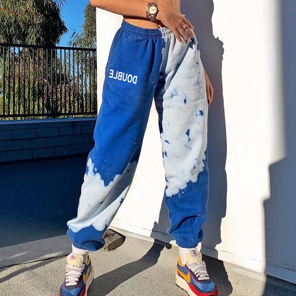 jean women sweat pants with high waist tie dye in the fashion slouchy loose tye die joggers women's sweatpants two block, Blue
jean women sweat pants with high waist tie dye in the fashion slouchy loose tye die joggers women's sweatpants two block, Blue