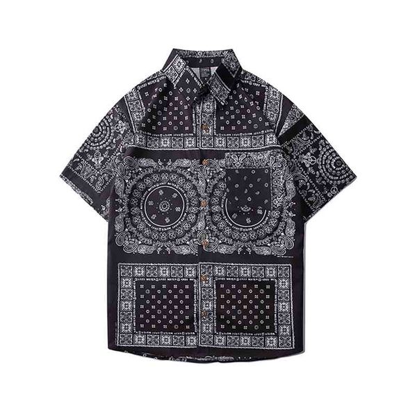 bandana men shirt oversized paisley boys short sleeve hawaiian beach loose s summer male clothing 210721, White;black
bandana men shirt oversized paisley boys short sleeve hawaiian beach loose s summer male clothing 210721, White;black