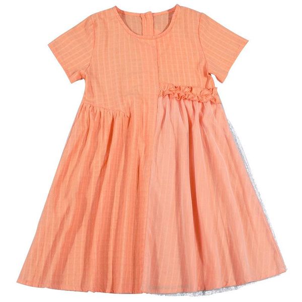 girl's dresses 2021 summer girs cotton dress mesh patchwork ruched kids clothes plaid elegant children short sleeve dress,#6025, Red;yellow
girl's dresses 2021 summer girs cotton dress mesh patchwork ruched kids clothes plaid elegant children short sleeve dress,#6025, Red;yellow