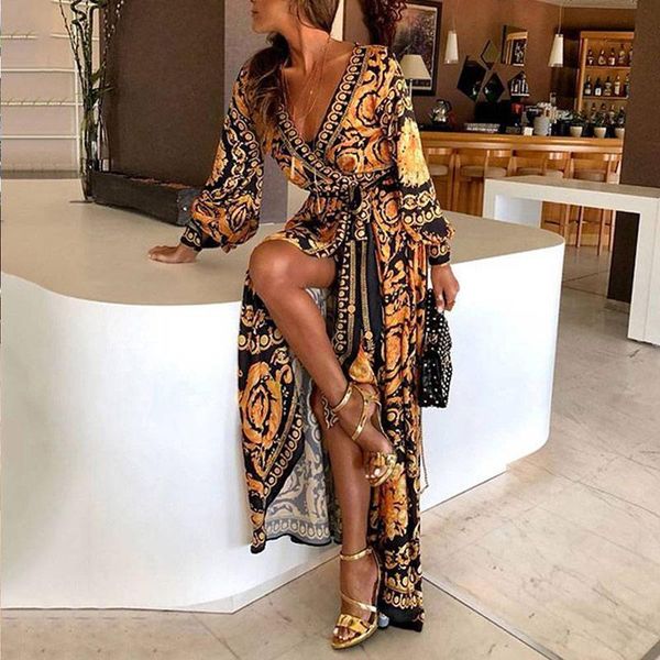 casual dresses 2021 style fashion elegant women boat neck glitter deep v print party dress formal long cgu 88, Black;gray
casual dresses 2021 style fashion elegant women boat neck glitter deep v print party dress formal long cgu 88, Black;gray