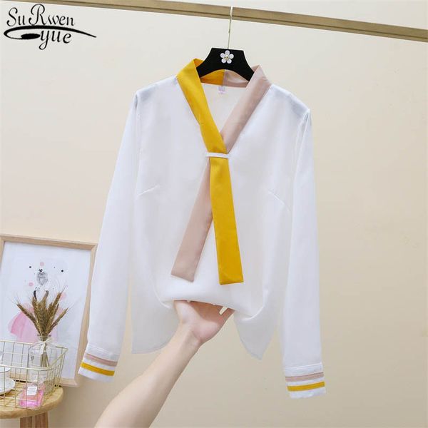women's shirt spring retro hong kong style loose chiffon wild blouse overalls for women ropa de mujer 12462 210427, White
women's shirt spring retro hong kong style loose chiffon wild blouse overalls for women ropa de mujer 12462 210427, White