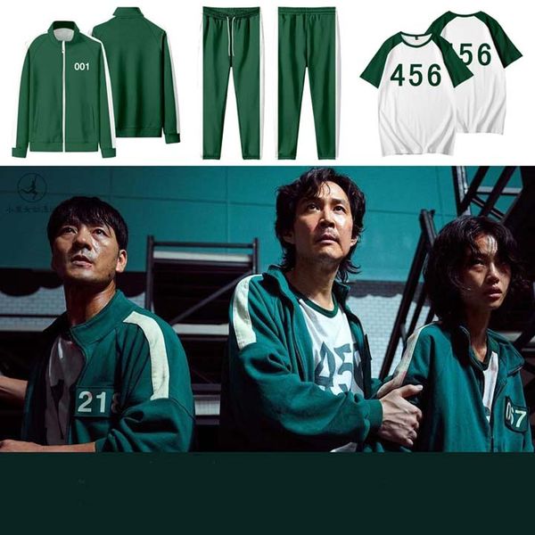 games squidgame gym clothing squid game tracksuit jacket girl hoodie 067 001 long pant tracksuits men women casual polyester stand-up collar, Black
games squidgame gym clothing squid game tracksuit jacket girl hoodie 067 001 long pant tracksuits men women casual polyester stand-up collar, Black
