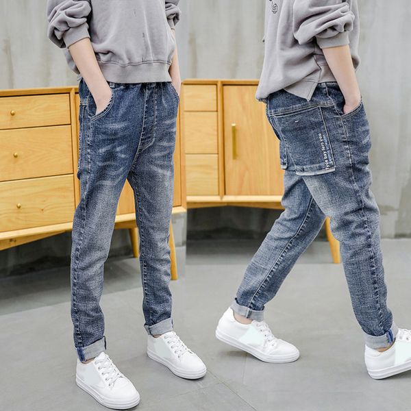 kids boys jeans children denim long pants spring autumn young boy casual trousers cowboy pant elastic waist pants 5-13y, Blue
kids boys jeans children denim long pants spring autumn young boy casual trousers cowboy pant elastic waist pants 5-13y, Blue
