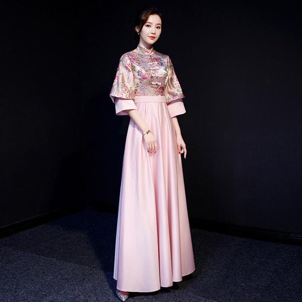 pink womens evening long cheongsam chinese style mandarin collar party dress elegant prom qipao retro vestido s-xxl ethnic clothing, Red
pink womens evening long cheongsam chinese style mandarin collar party dress elegant prom qipao retro vestido s-xxl ethnic clothing, Red