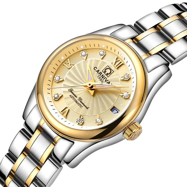 wristwatches carnival women watches ladies automatic mechanical watch sapphire waterproof relogio feminino c-8830-7, Slivery;brown
wristwatches carnival women watches ladies automatic mechanical watch sapphire waterproof relogio feminino c-8830-7, Slivery;brown