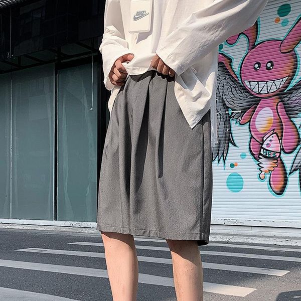 summer solid color suit shorts men korean fashion loose casual harajuku streetwear straight five-point pants men's, White;black
summer solid color suit shorts men korean fashion loose casual harajuku streetwear straight five-point pants men's, White;black
