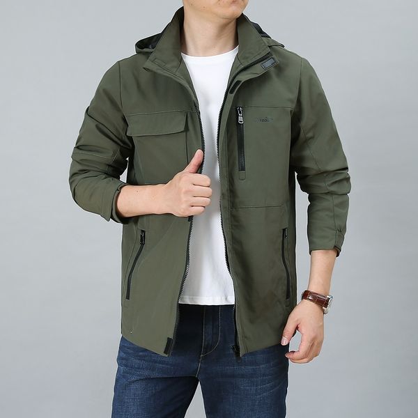 men's jackets mens spring autumn outdoors coat men casual travels windbreaker hooded outerwear male clothing 3pj4, Black;brown
men's jackets mens spring autumn outdoors coat men casual travels windbreaker hooded outerwear male clothing 3pj4, Black;brown