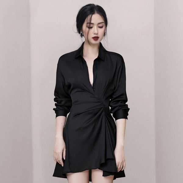 dress a party women summer style french long sleeve black mini elegant dresses ladies officers dressed in clothes afy4, Black;gray
dress a party women summer style french long sleeve black mini elegant dresses ladies officers dressed in clothes afy4, Black;gray