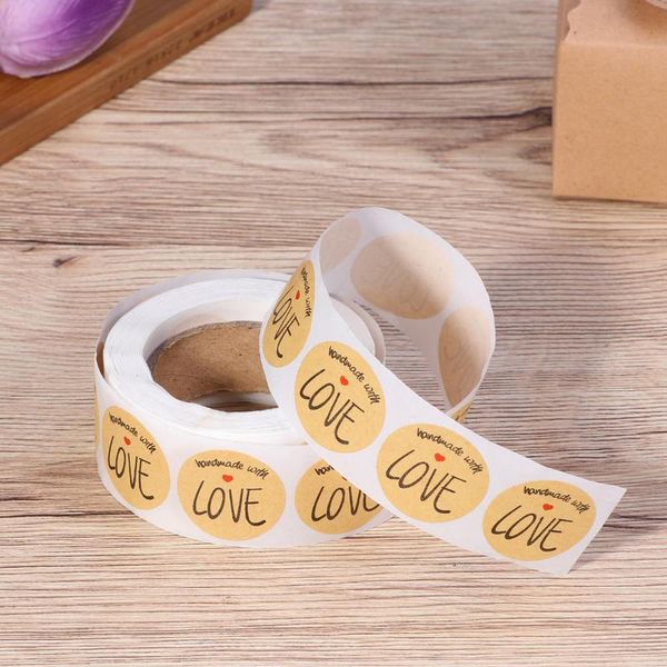 gift wrap 500 sheets/volume round label kraft paper sealing stickers roll decals decor for candy bag baking packaging
gift wrap 500 sheets/volume round label kraft paper sealing stickers roll decals decor for candy bag baking packaging