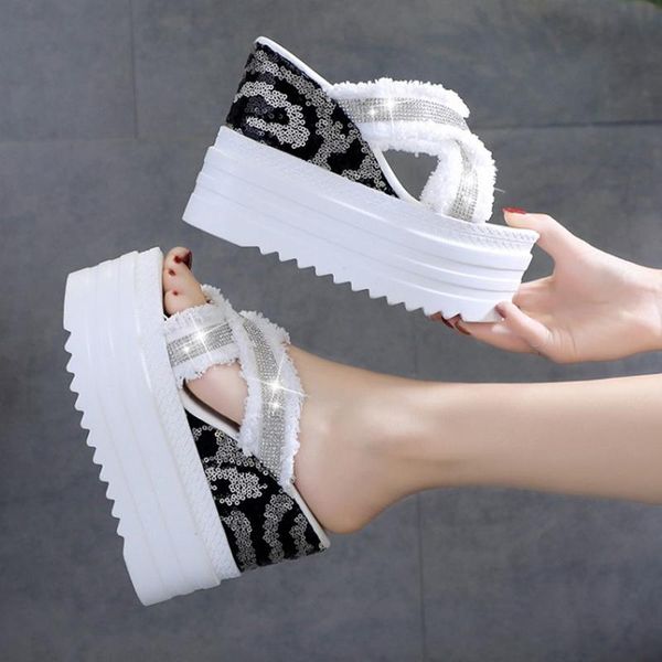 dress shoes women rhinestone slippers and sandals white platform wedge summer casual, Black
dress shoes women rhinestone slippers and sandals white platform wedge summer casual, Black