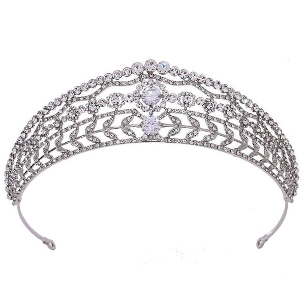 headpieces luxury water drill zircon crown queen princess bride wedding dress makeup accessories hair, Silver
headpieces luxury water drill zircon crown queen princess bride wedding dress makeup accessories hair, Silver