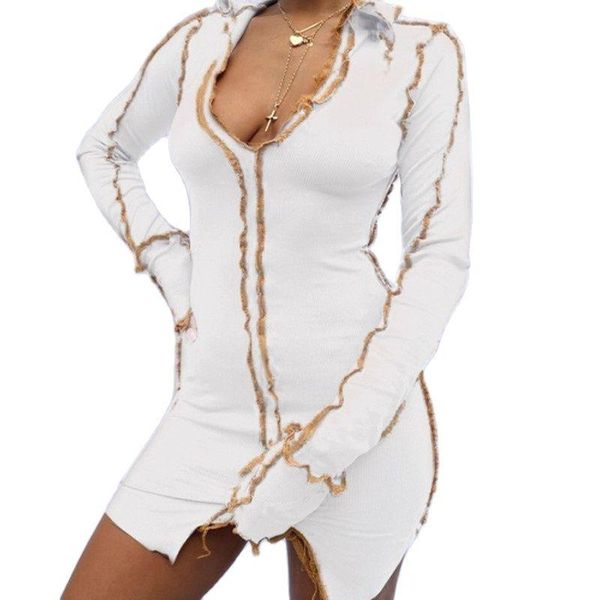casual dresses women mini dress ribbed knitted patchwork 2021 autumn winter long sleeve v neck slit bodycon lady streetwear, Black;gray
casual dresses women mini dress ribbed knitted patchwork 2021 autumn winter long sleeve v neck slit bodycon lady streetwear, Black;gray