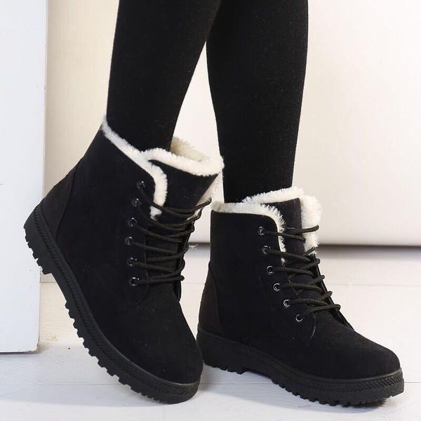boots botas femininas women 2021 winter shoes warm snow fashion ankle flock woman, Black
boots botas femininas women 2021 winter shoes warm snow fashion ankle flock woman, Black