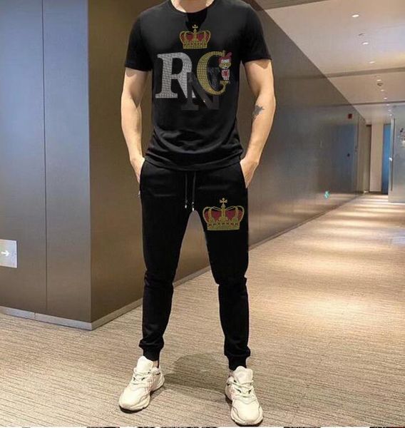 men's tracksuits casual sets summer tracksuit men rhinestone design suit 2 piece, Gray
men's tracksuits casual sets summer tracksuit men rhinestone design suit 2 piece, Gray