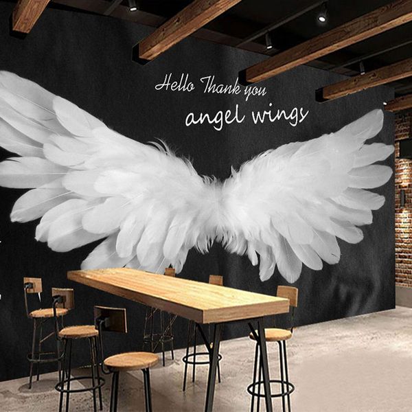 custom waterproof wallpaper modern 3d romantic hand-painted angel wings murals restaurant cafe background stickers
custom waterproof wallpaper modern 3d romantic hand-painted angel wings murals restaurant cafe background stickers
