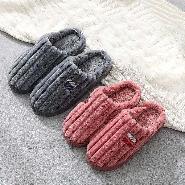 cotton couple slippers autumn winter warm home shoes flush striped men / women indoor slip-on slides shoe slipper, Black
cotton couple slippers autumn winter warm home shoes flush striped men / women indoor slip-on slides shoe slipper, Black