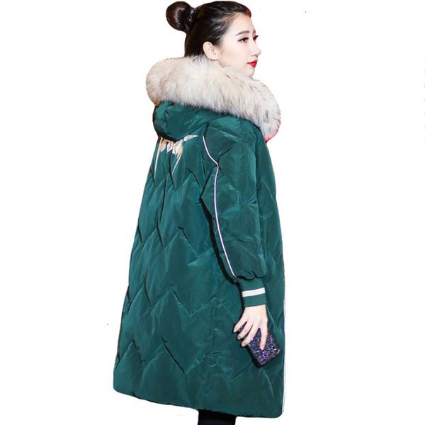 women's down & parkas design 2021 winter jacket women female hooded with fur long parka warm thicken ladies coat, Black
women's down & parkas design 2021 winter jacket women female hooded with fur long parka warm thicken ladies coat, Black