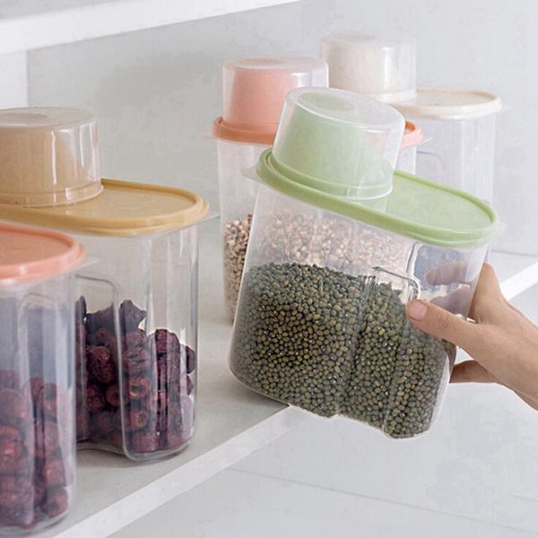 plastic cereal dispenser storage sealed jar for kitchen grain dried fruit box kitchen grain rice container
plastic cereal dispenser storage sealed jar for kitchen grain dried fruit box kitchen grain rice container