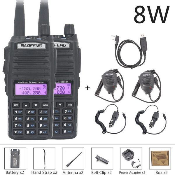 walkie talkie baofeng uv 82 2pcs 10 km 8w uv-82 walkie-talkies two-way ham radio station vhf uhf dual ppowerful 5r 9r
walkie talkie baofeng uv 82 2pcs 10 km 8w uv-82 walkie-talkies two-way ham radio station vhf uhf dual ppowerful 5r 9r
