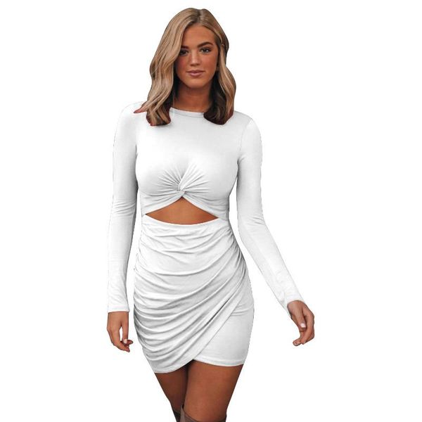 office lady solid color dresses women slim round neck long sleeve bodycon bandage dress ol casual, Black;gray
office lady solid color dresses women slim round neck long sleeve bodycon bandage dress ol casual, Black;gray