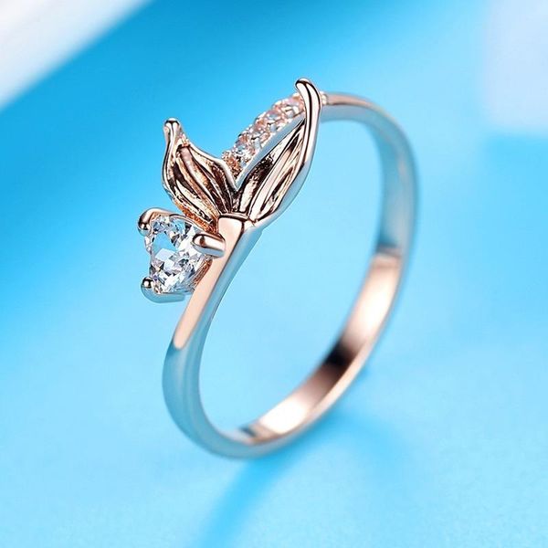 cluster rings fashionable and simple mermaid tail ring wild temperament peach heart zircon couple, Golden;silver
cluster rings fashionable and simple mermaid tail ring wild temperament peach heart zircon couple, Golden;silver