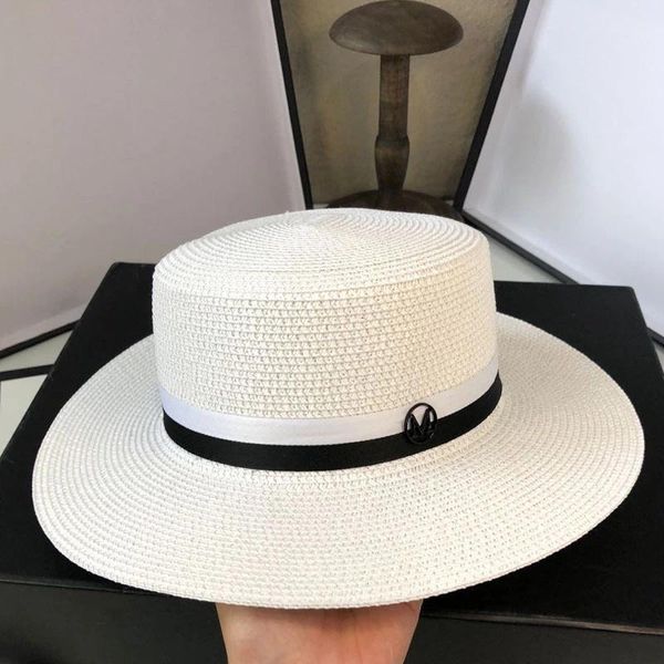 summer straw hats for women with ribbon simple flat panama beach caps sun protection outdoor travel formal anti-uv wide brim, Blue;gray
summer straw hats for women with ribbon simple flat panama beach caps sun protection outdoor travel formal anti-uv wide brim, Blue;gray