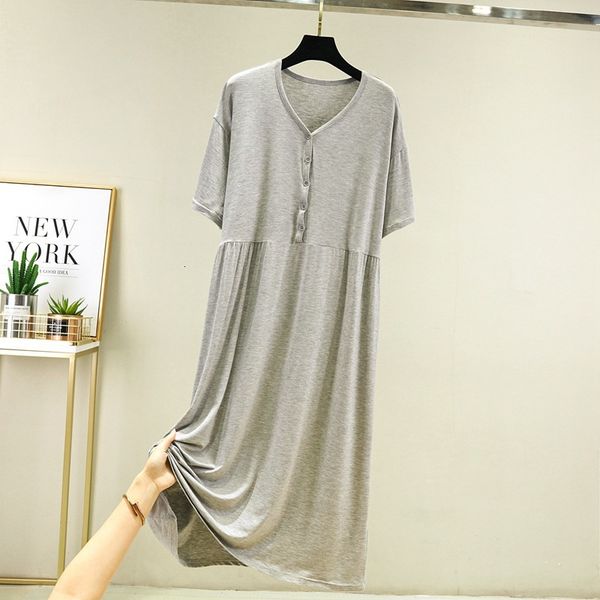 women's sleepwear large size nightgowns for women modal sleepwear short sleeve summer nightshirt lounge wear v neck night dress female, Black;red
women's sleepwear large size nightgowns for women modal sleepwear short sleeve summer nightshirt lounge wear v neck night dress female, Black;red