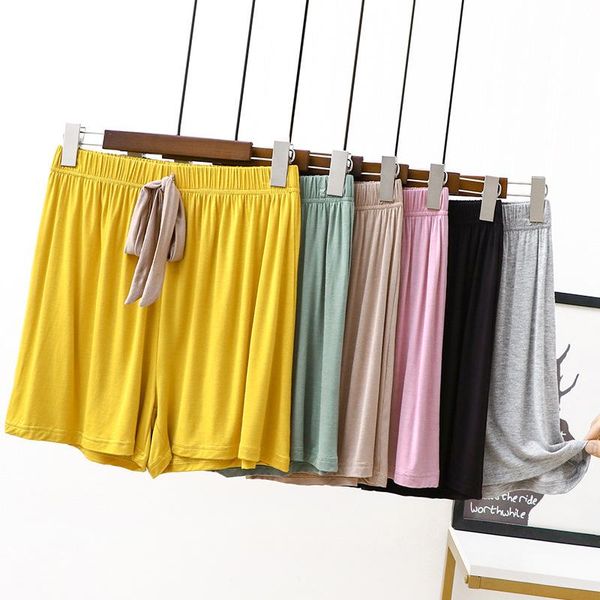 women's sleepwear modal shorts women summer ice silk thin loose casual straight pants outer wear sports home cloud elastic waist with p, Black;red
women's sleepwear modal shorts women summer ice silk thin loose casual straight pants outer wear sports home cloud elastic waist with p, Black;red