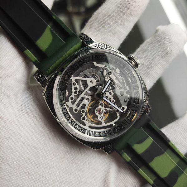 wristwatches boux punk automatic mechanical seagull movement men's watch hollow camouflage luminous silicone men business sport clock, Slivery;brown
wristwatches boux punk automatic mechanical seagull movement men's watch hollow camouflage luminous silicone men business sport clock, Slivery;brown