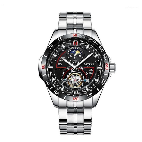 wristwatches men's watch fashion business large calendar automatic mechanical tourbillon moon phase leisure luxury waterproof, Slivery;brown
wristwatches men's watch fashion business large calendar automatic mechanical tourbillon moon phase leisure luxury waterproof, Slivery;brown
